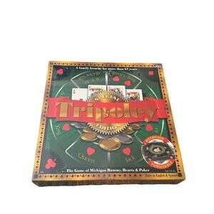 CADACO‎ Tripoley Special Edition Rotating Turntable Rummy Hearts & Poker Sealed
